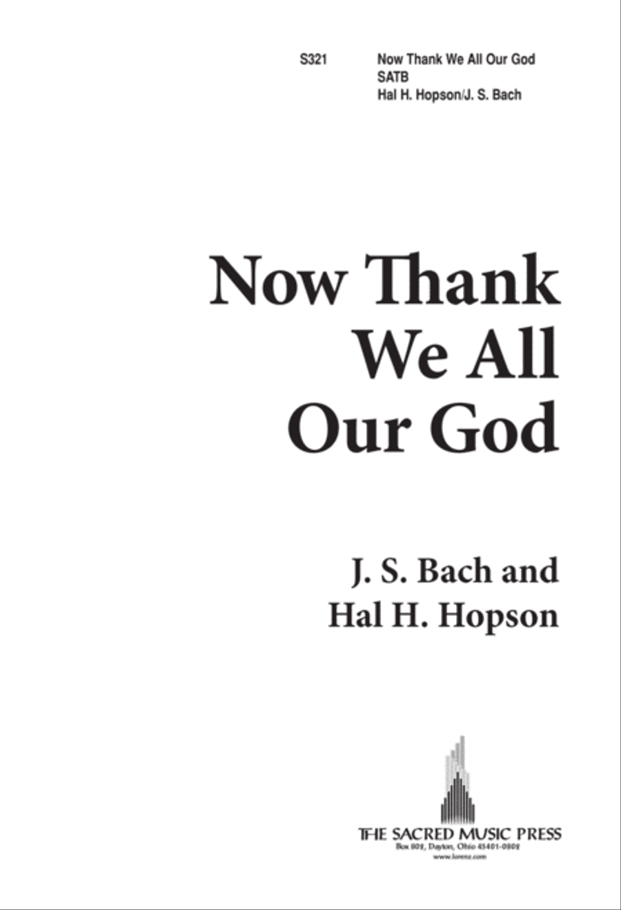 Now Thank We All Our God (Digital Download) 4-Part scores gallery preview page 1