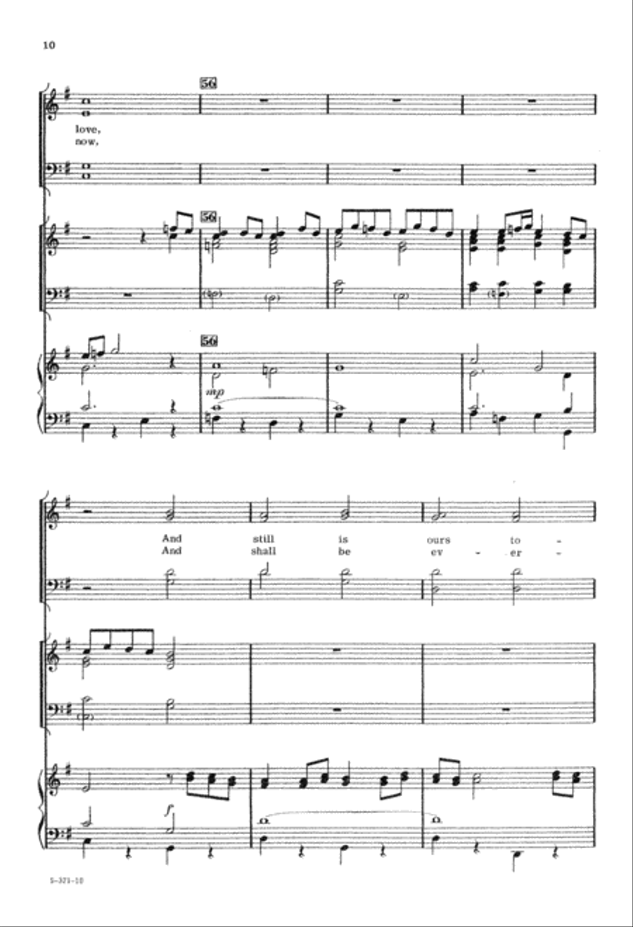 Now Thank We All Our God (Digital Download) 4-Part scores gallery preview page 10