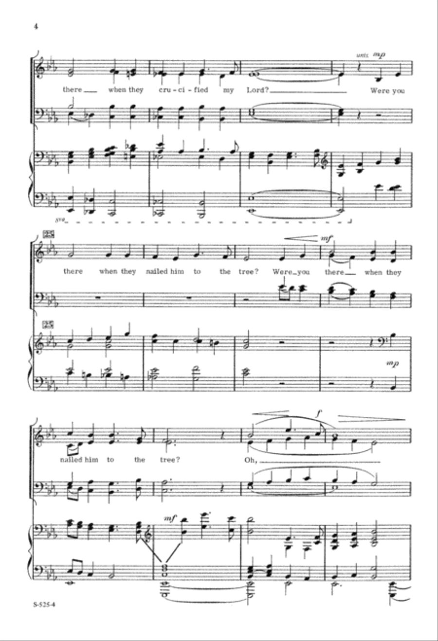Were You There? (Digital Download) 4-Part scores gallery preview page 4
