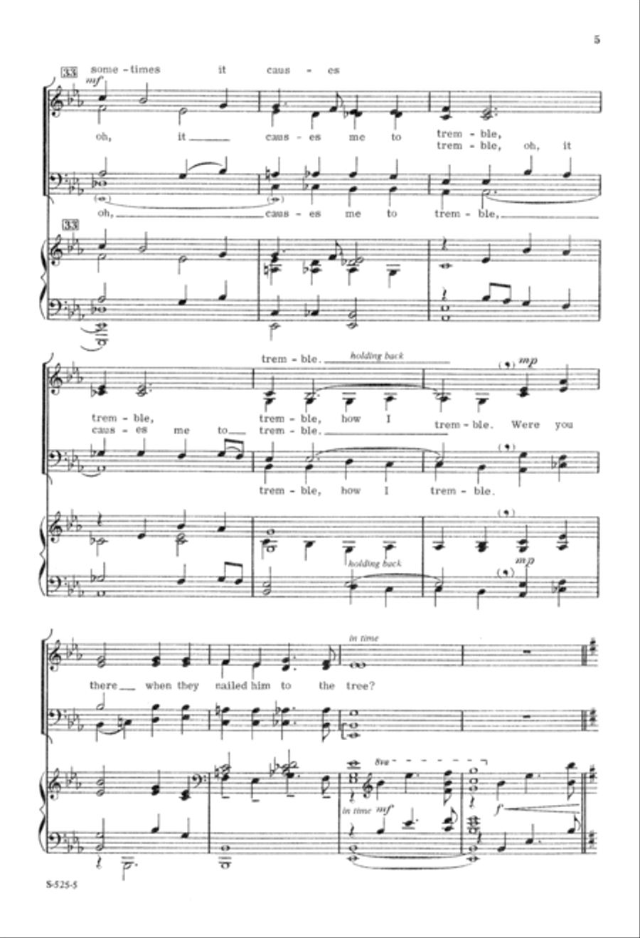 Were You There? (Digital Download) 4-Part scores gallery preview page 5