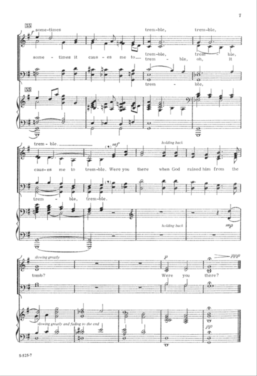 Were You There? (Digital Download) 4-Part scores gallery preview page 7