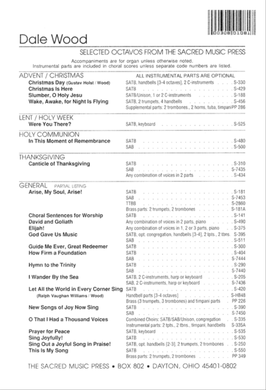Were You There? (Digital Download) 4-Part scores gallery preview page 8