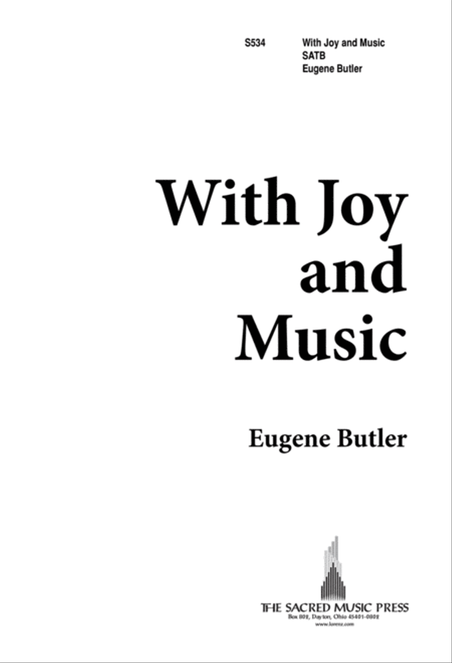 With Joy and Music (Digital Download) 4-Part scores gallery preview page 1