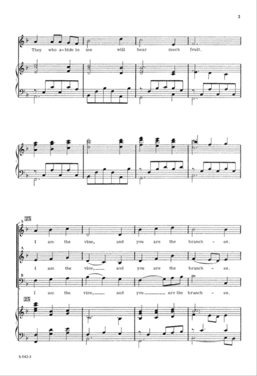 I am the Vine (Digital Download) 3-Part scores gallery preview page 3