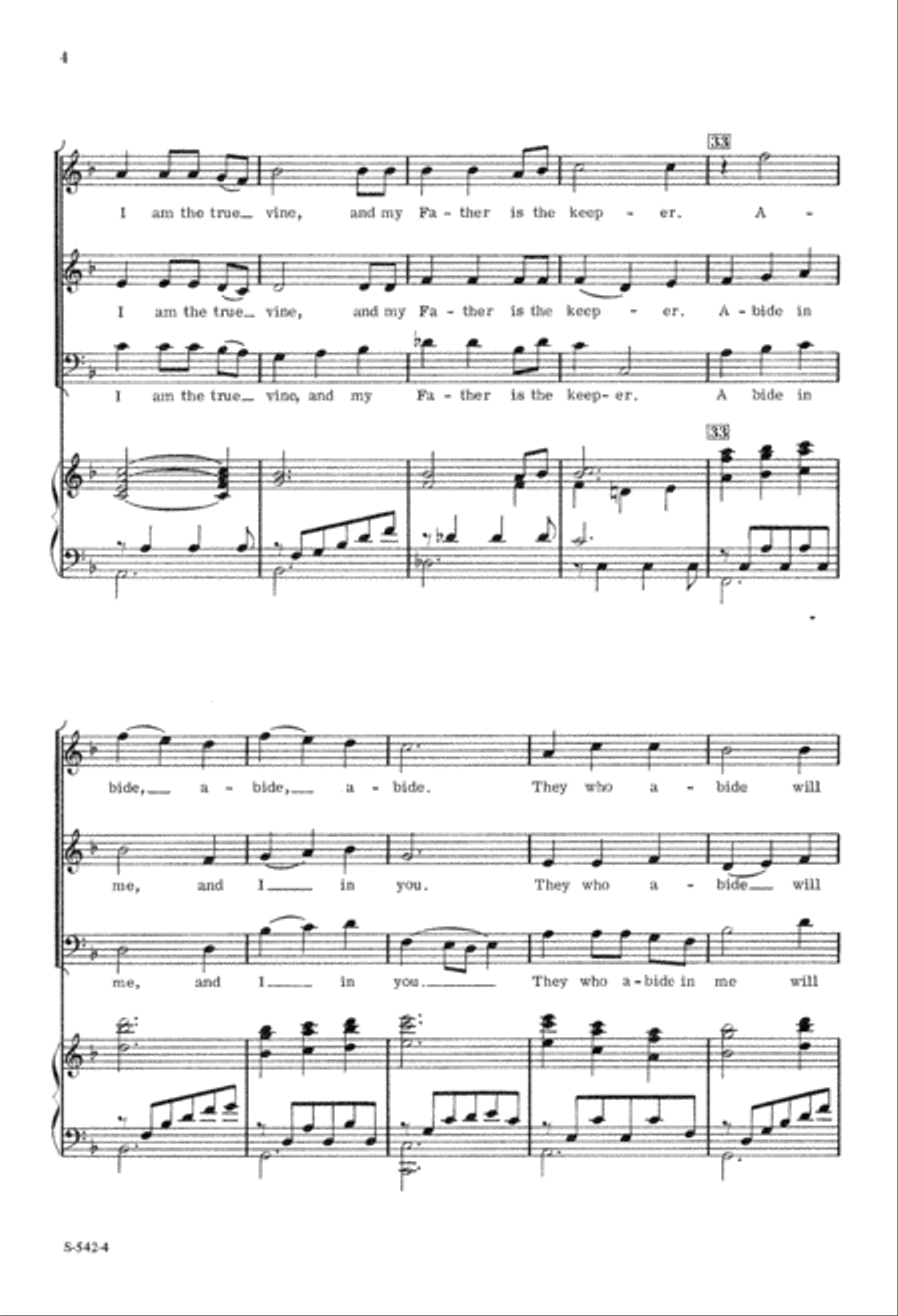 I am the Vine (Digital Download) 3-Part scores gallery preview page 4