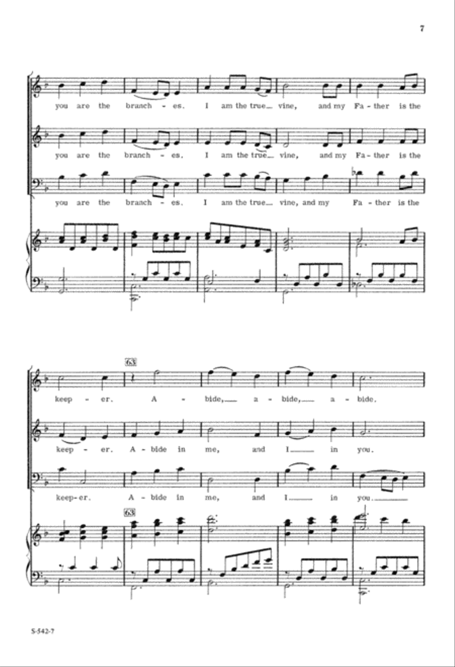 I am the Vine (Digital Download) 3-Part scores gallery preview page 7