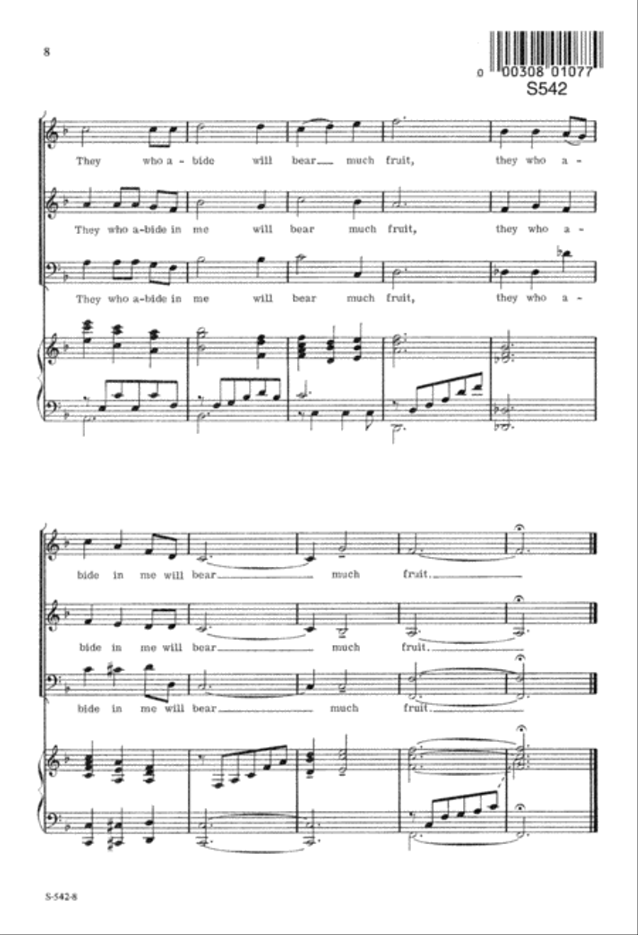 I am the Vine (Digital Download) 3-Part scores gallery preview page 8