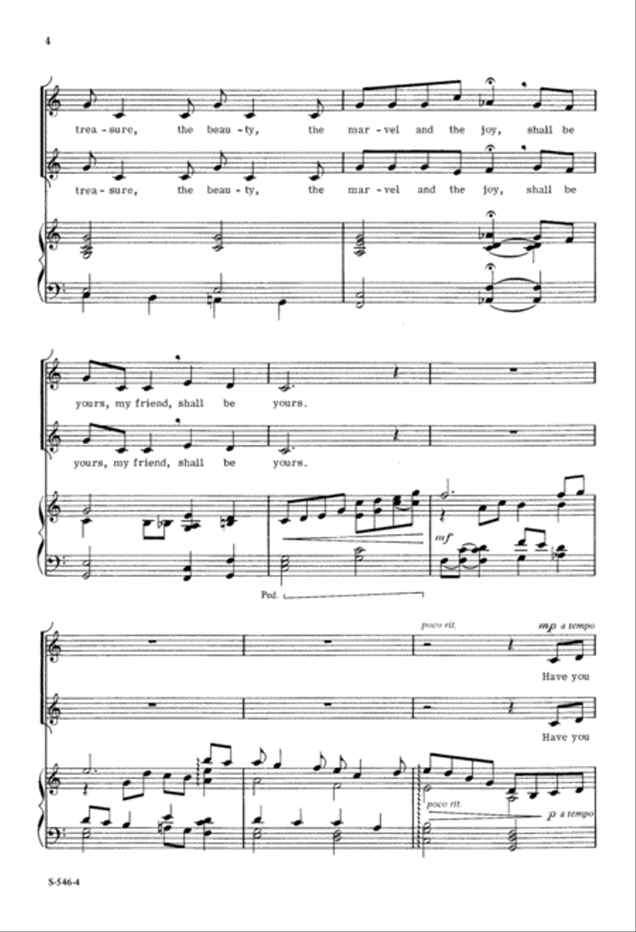 Be Aware of Wonder (Digital Download) 2-Part scores gallery preview page 4