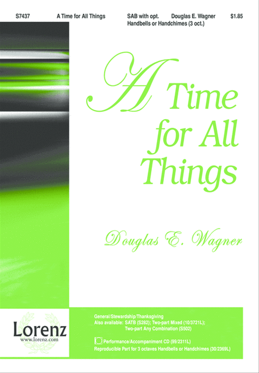 A Time for All Things (Digital Download) 3-Part scores gallery preview page 1