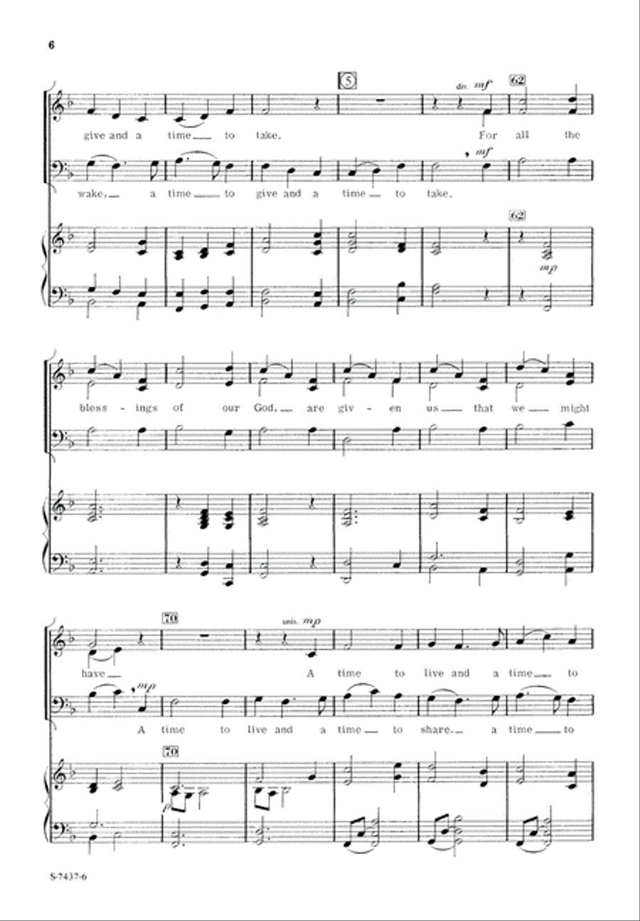 A Time for All Things (Digital Download) 3-Part scores gallery preview page 6