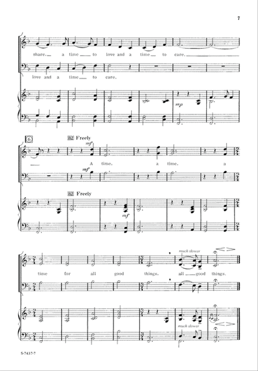 A Time for All Things (Digital Download) 3-Part scores gallery preview page 7