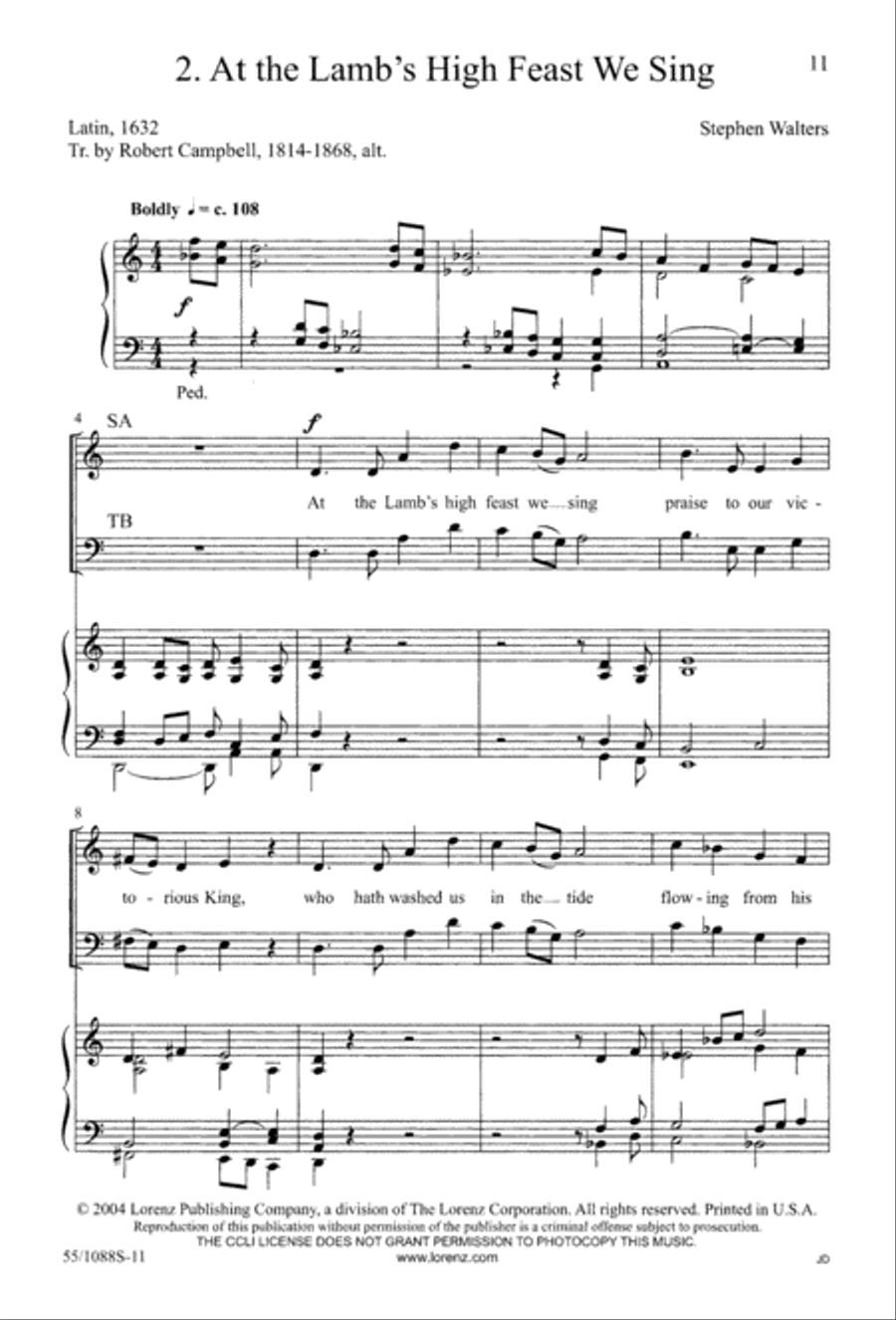 Celebrate! (Digital Download) 4-Part scores gallery preview page 13