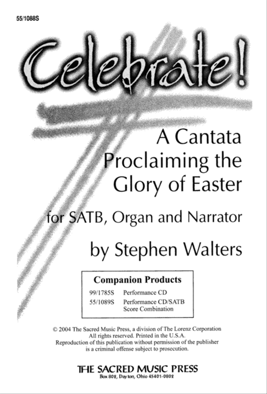 Celebrate! (Digital Download) 4-Part scores gallery preview page 3