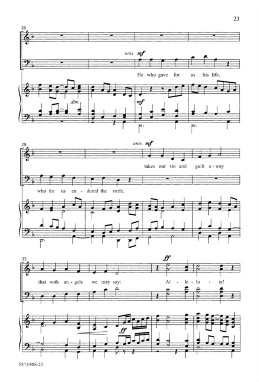 Celebrate! (Digital Download) 4-Part scores gallery preview page 25