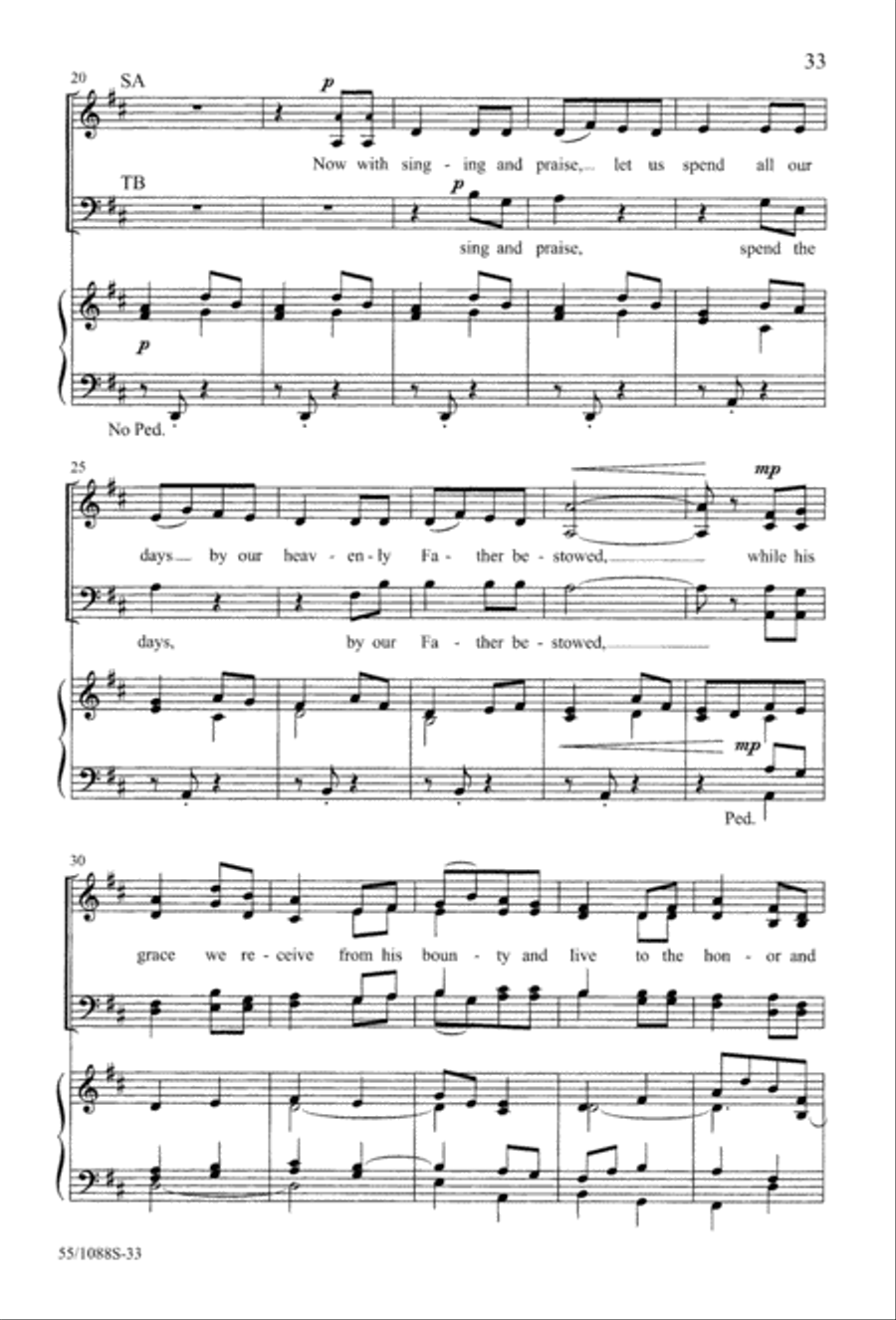 Celebrate! (Digital Download) 4-Part scores gallery preview page 33