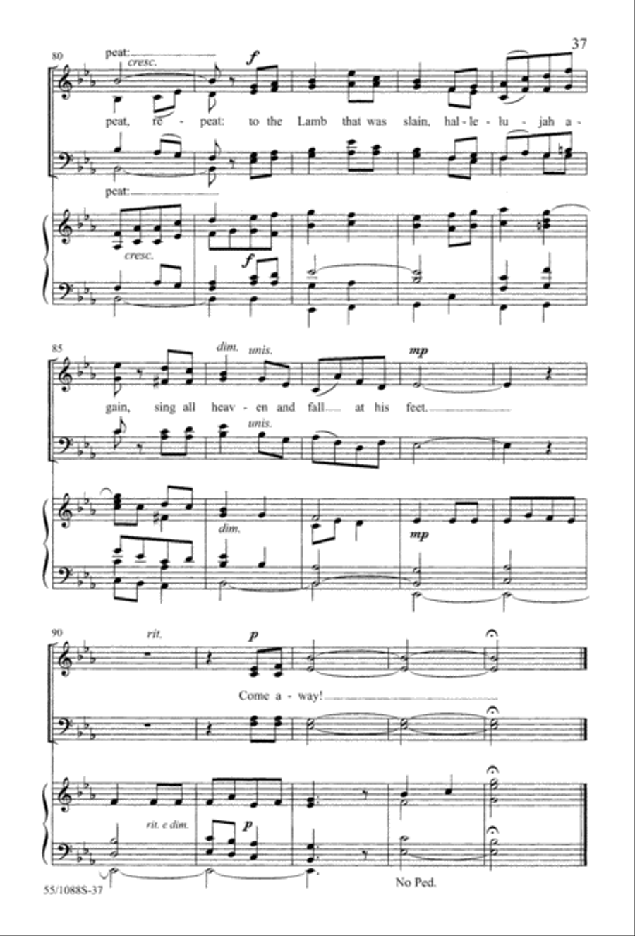 Celebrate! (Digital Download) 4-Part scores gallery preview page 37