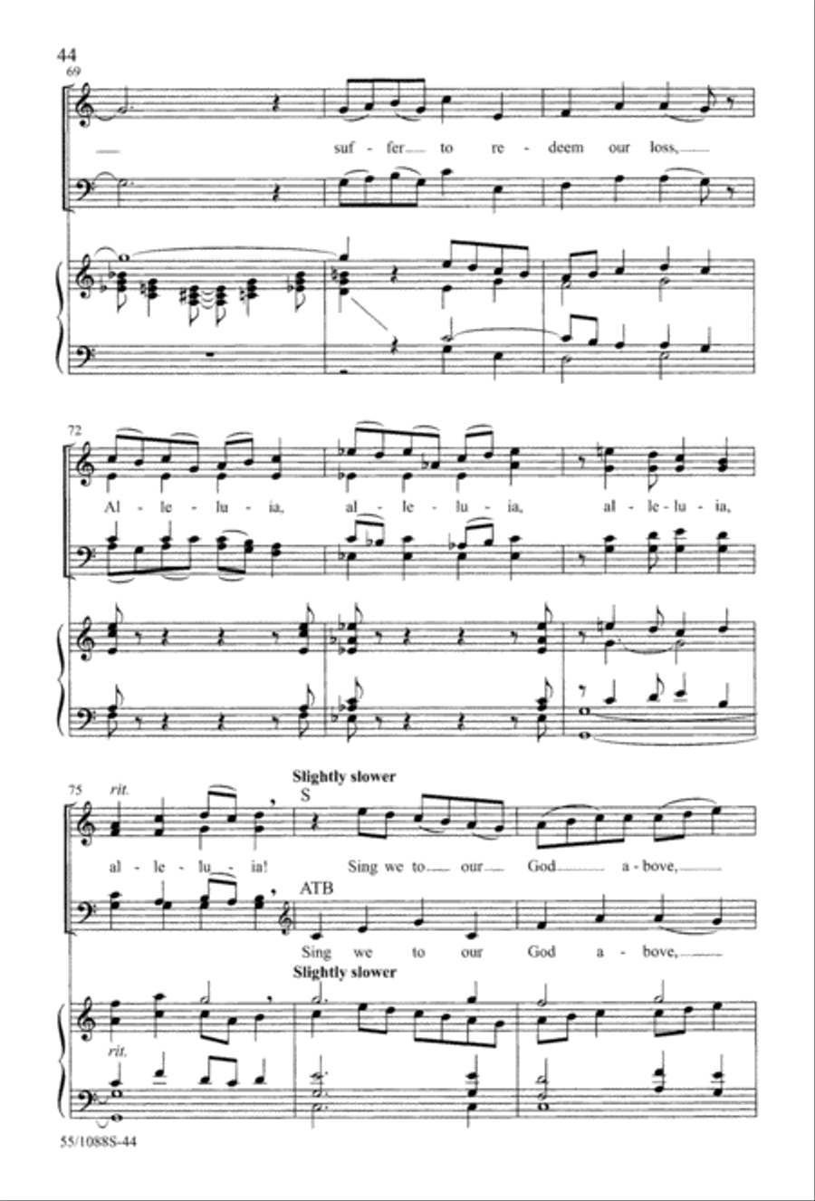 Celebrate! (Digital Download) 4-Part scores gallery preview page 44