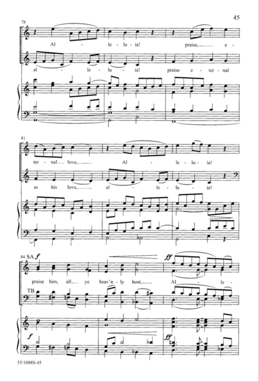Celebrate! (Digital Download) 4-Part scores gallery preview page 45