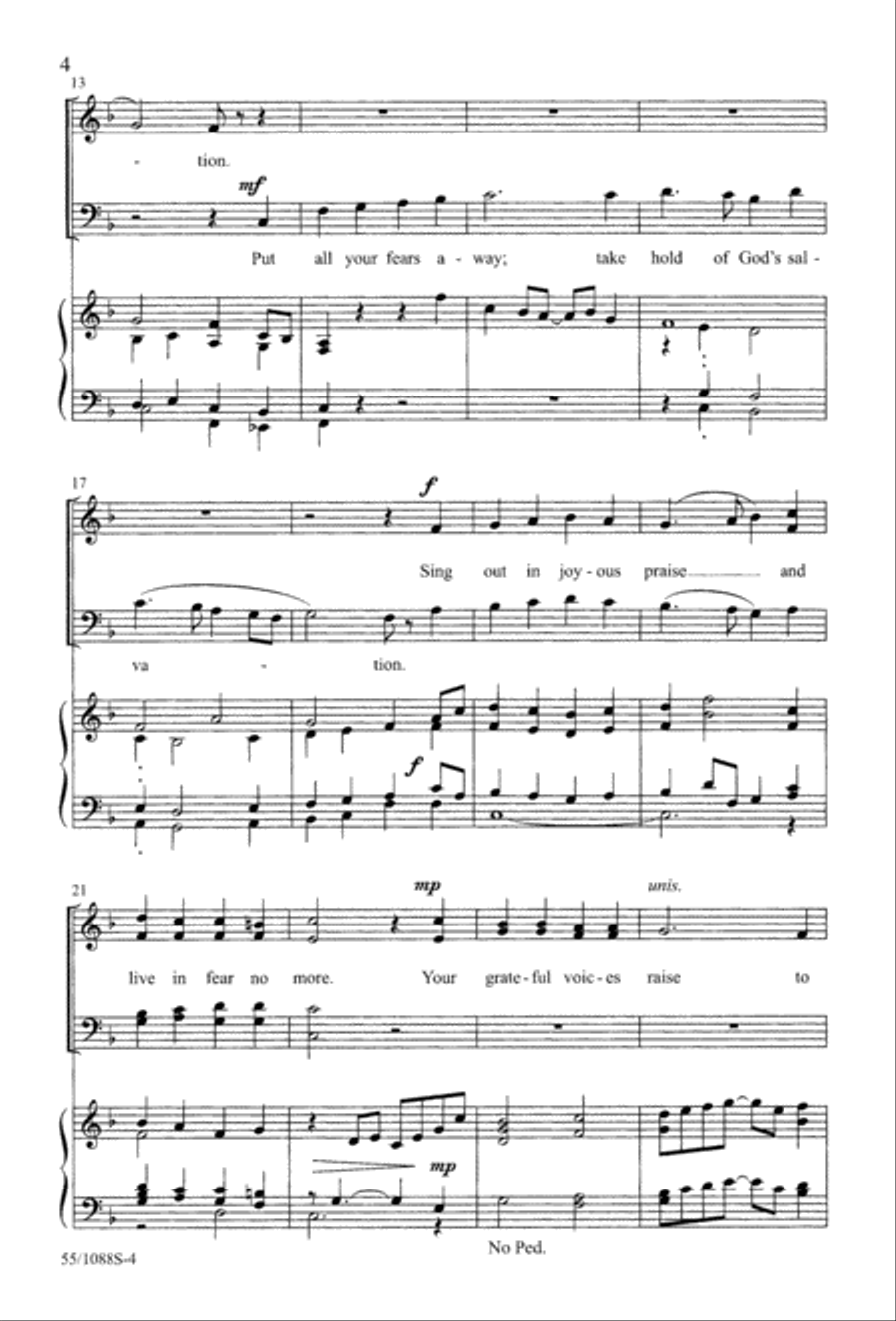 Celebrate! (Digital Download) 4-Part scores gallery preview page 6