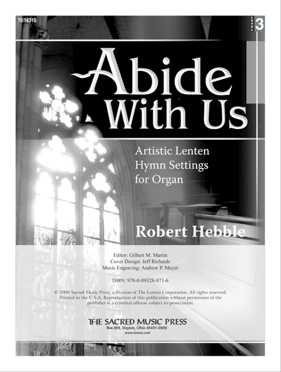 Abide With Us (Digital Download) Organ scores gallery preview page 1