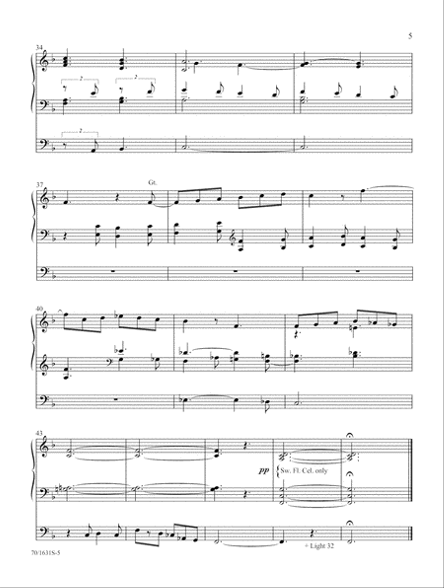 Abide With Us (Digital Download) Organ scores gallery preview page 5