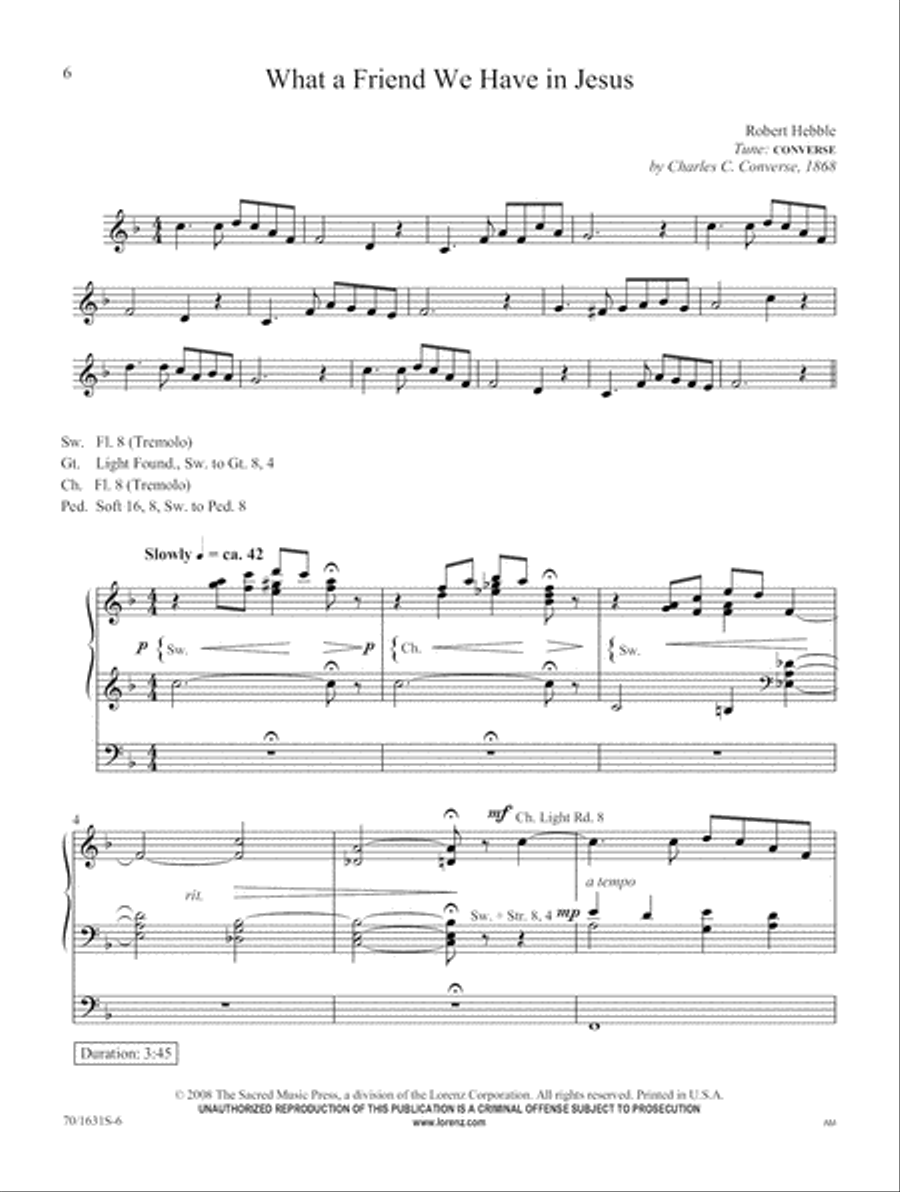 Abide With Us (Digital Download) Organ scores gallery preview page 6