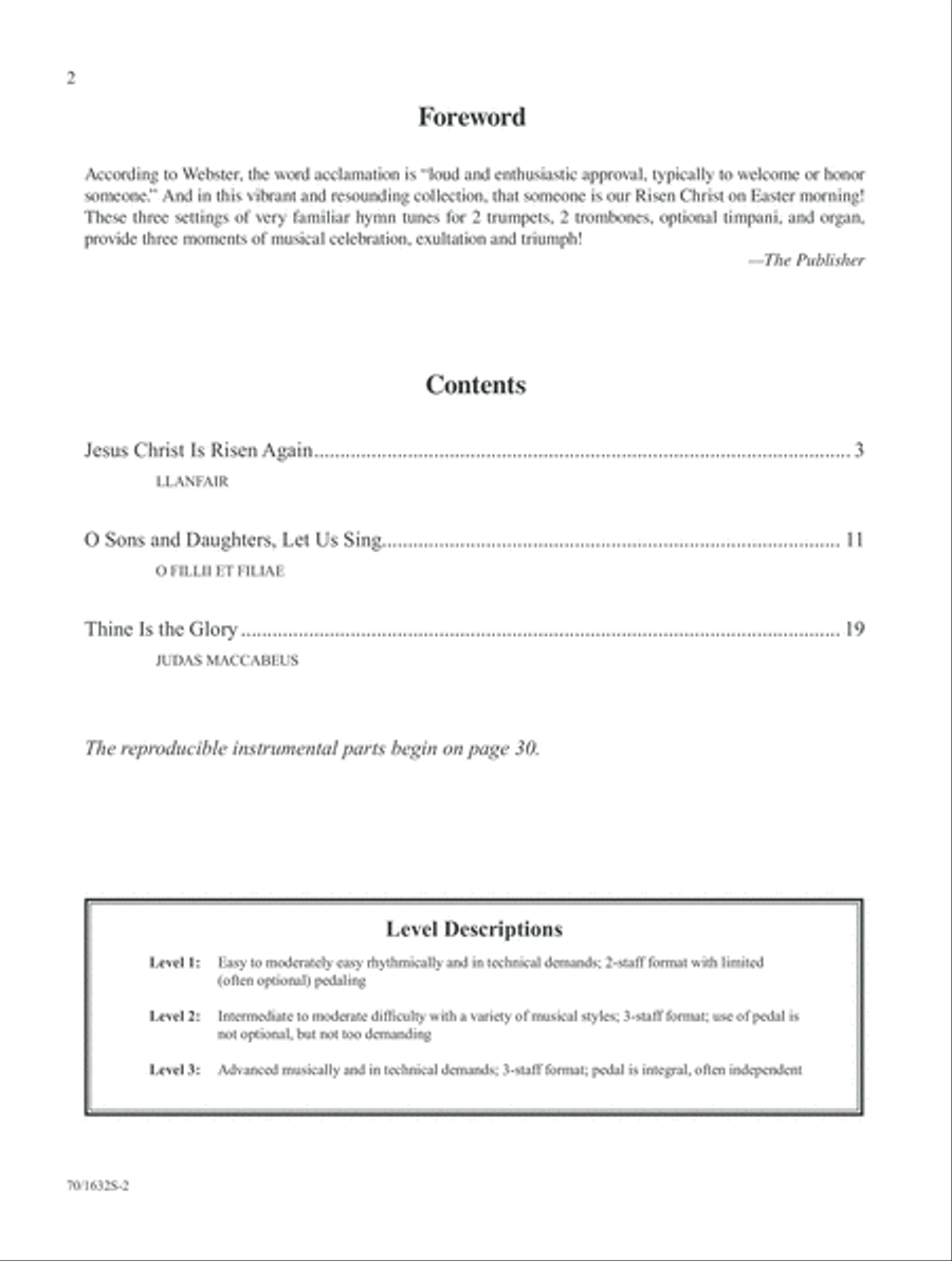 Acclamations for Easter (Digital Download) Trombone scores gallery preview page 2