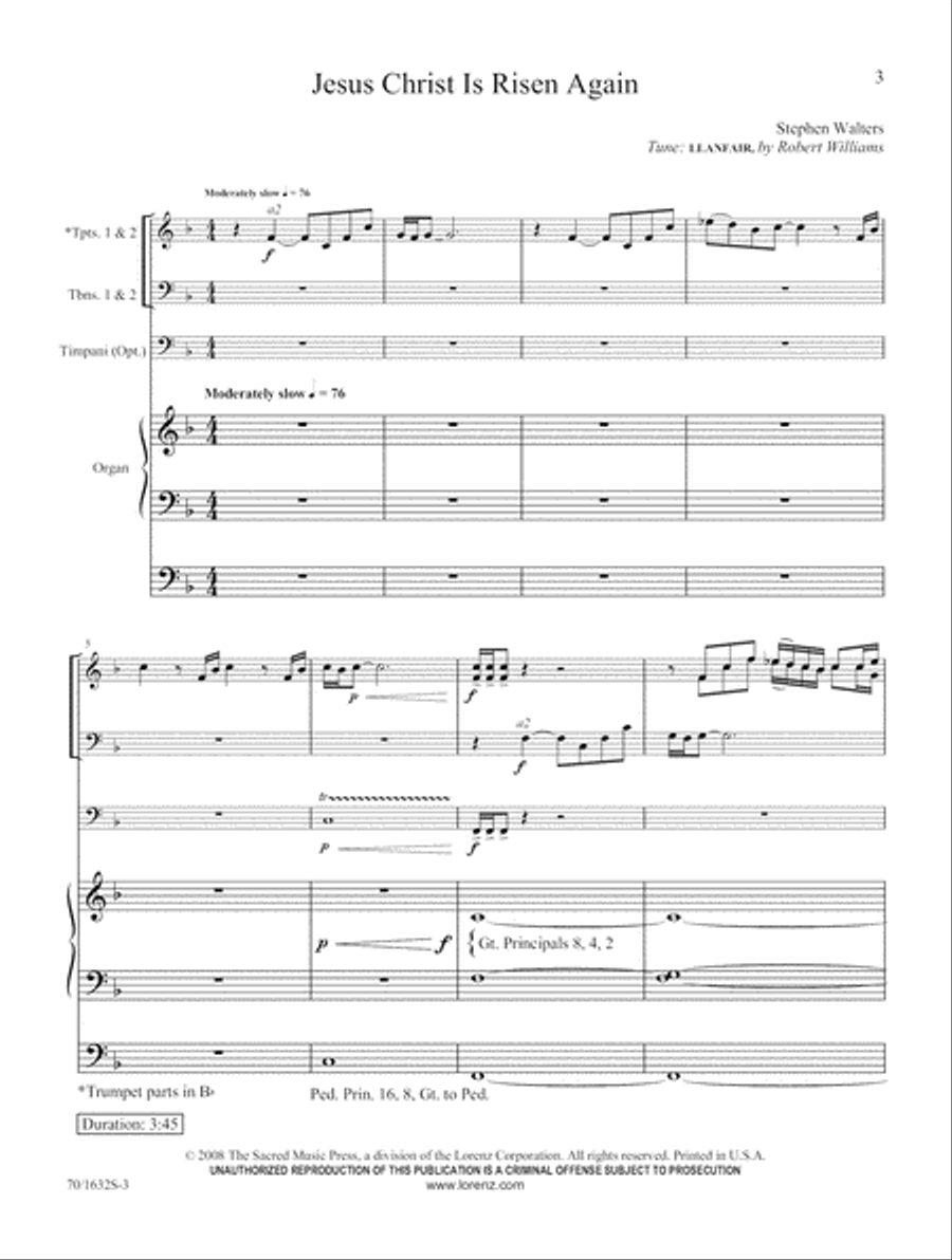Acclamations for Easter (Digital Download) Trombone scores gallery preview page 3
