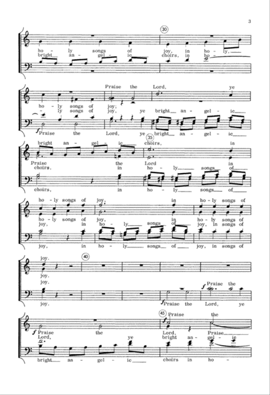 Hallelujah (Beethoven) (Digital Download) 4-Part scores gallery preview page 3