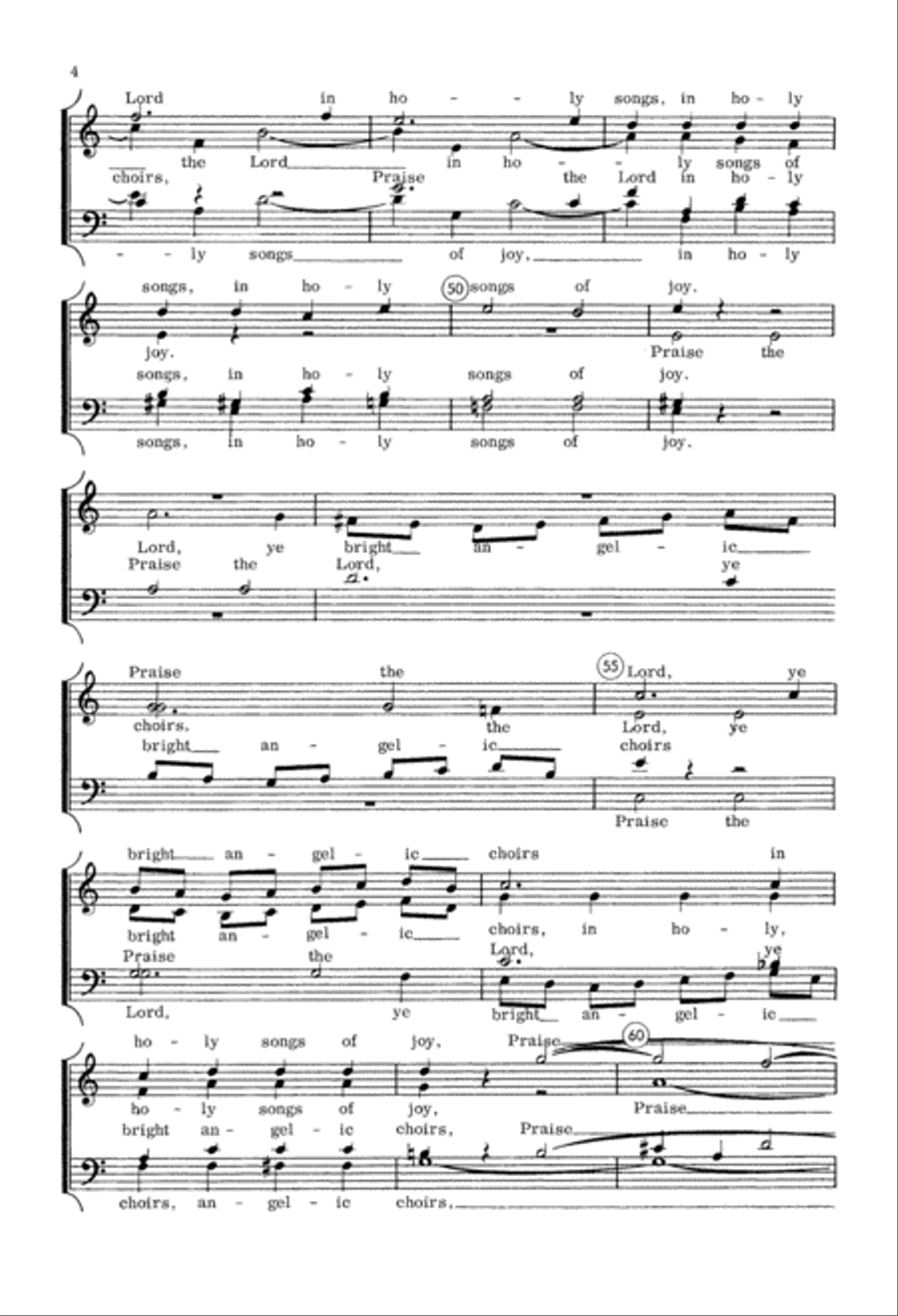Hallelujah (Beethoven) (Digital Download) 4-Part scores gallery preview page 4