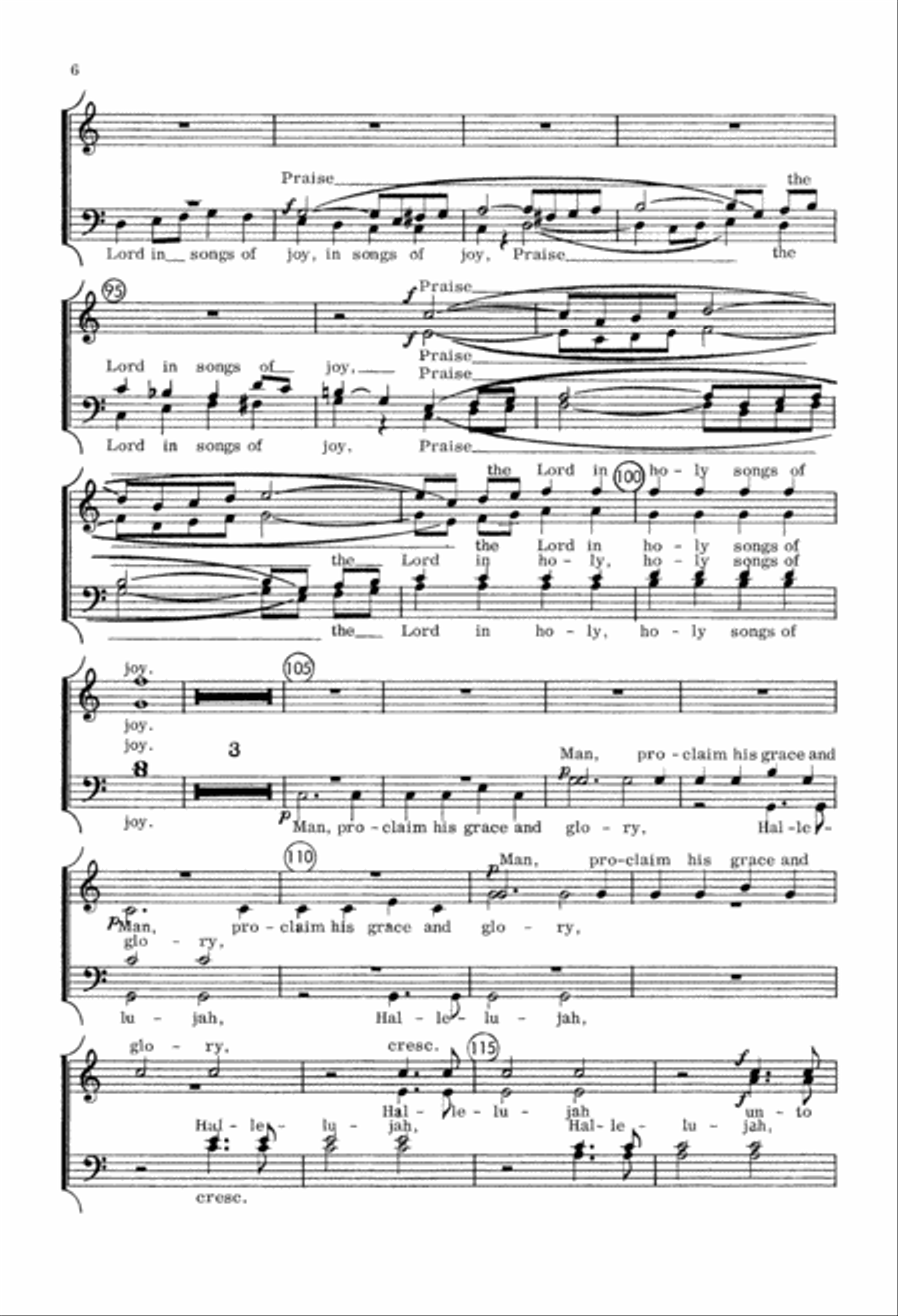 Hallelujah (Beethoven) (Digital Download) 4-Part scores gallery preview page 6