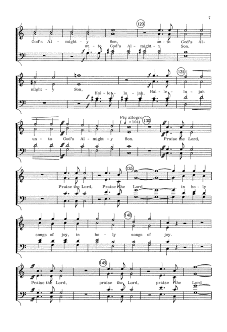 Hallelujah (Beethoven) (Digital Download) 4-Part scores gallery preview page 7