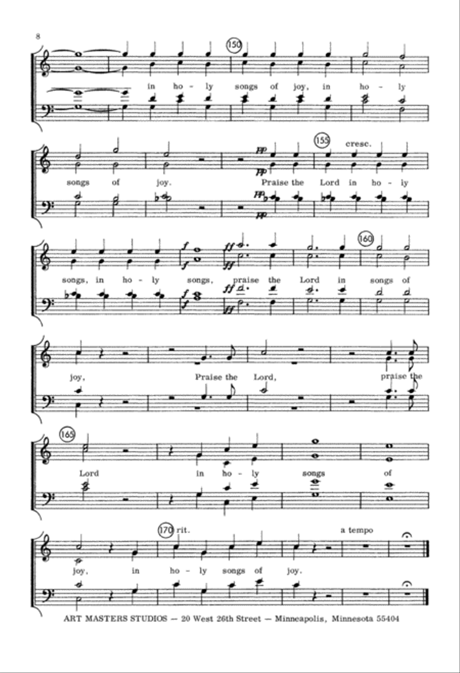 Hallelujah (Beethoven) (Digital Download) 4-Part scores gallery preview page 8
