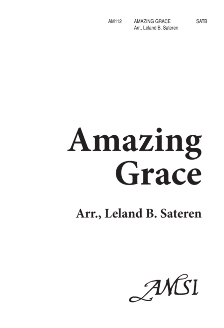Amazing Grace (Digital Download) 4-Part scores gallery preview page 1