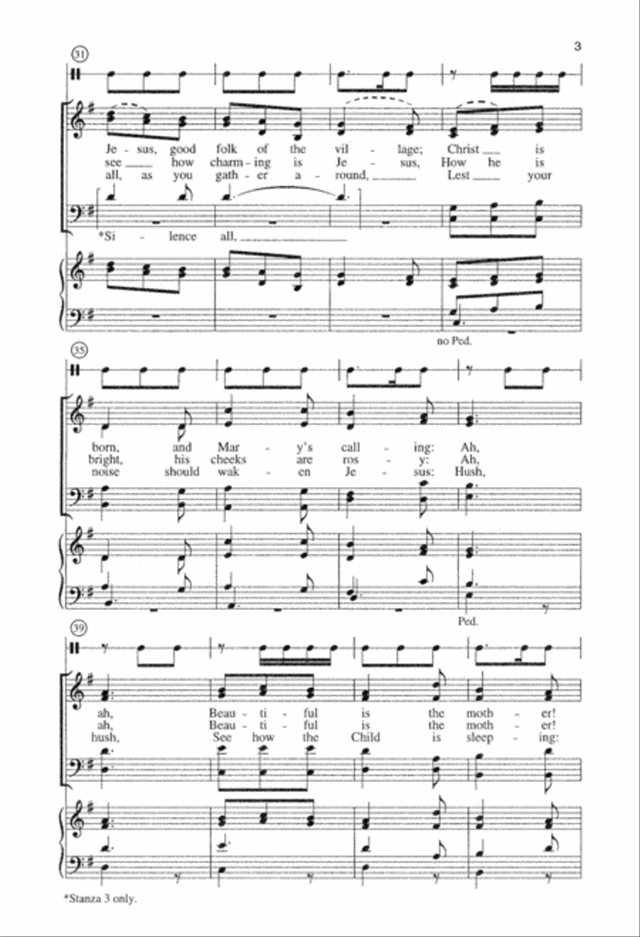 Bring a Torch, Jeanette, Isabella (Digital Download) 4-Part scores gallery preview page 3