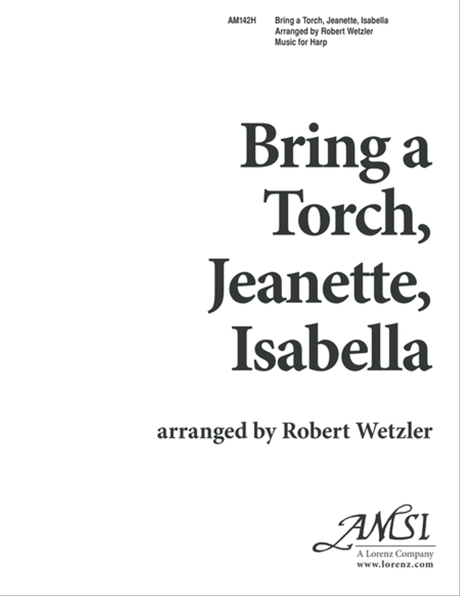 Bring a Torch - Harp Part (Digital Download) Harp scores gallery preview page 1