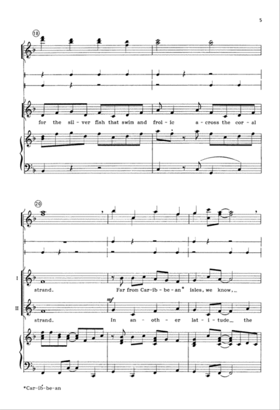 Jamaican Song of Praise (Digital Download) Unison Choir scores gallery preview page 5