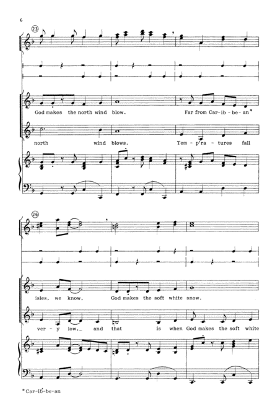 Jamaican Song of Praise (Digital Download) Unison Choir scores gallery preview page 6