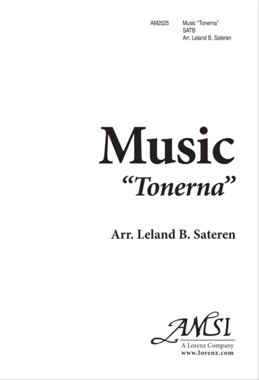 Music (Tonerna) (Digital Download) 4-Part scores gallery preview page 1
