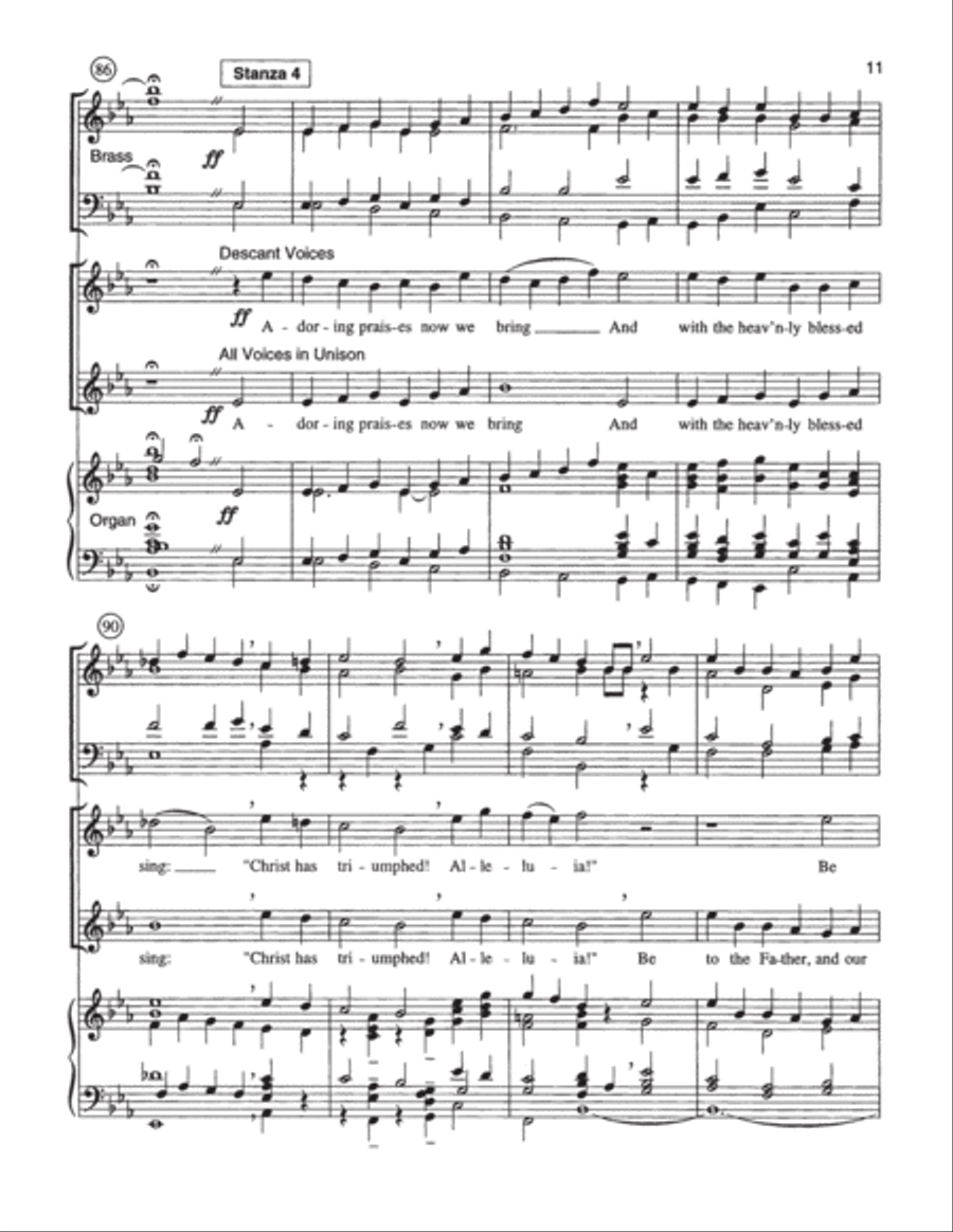 Now All the Vault - Full Score 4-Part scores gallery preview page 11