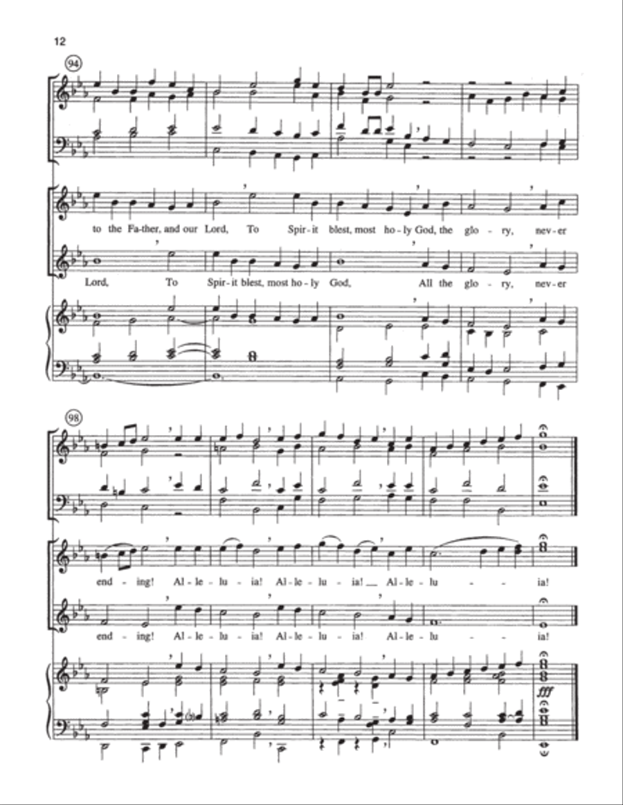 Now All the Vault - Full Score 4-Part scores gallery preview page 12