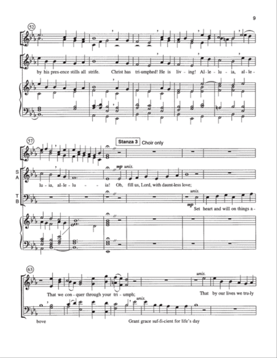 Now All the Vault - Full Score 4-Part scores gallery preview page 9