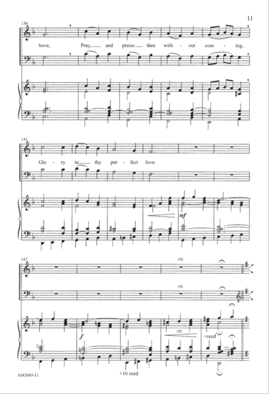 Love Divine, All Loves Excelling (Digital Download) 4-Part scores gallery preview page 11
