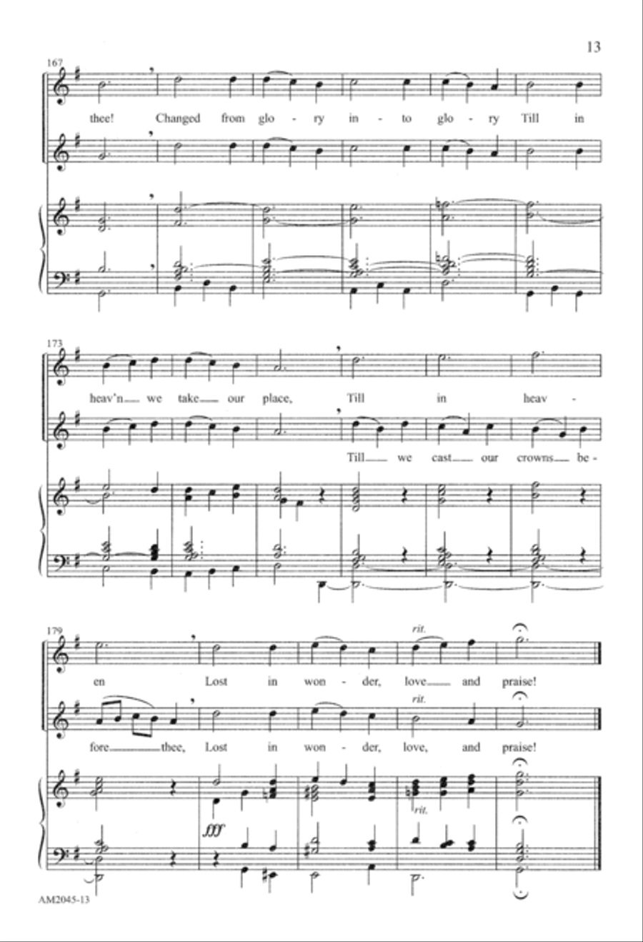 Love Divine, All Loves Excelling (Digital Download) 4-Part scores gallery preview page 13