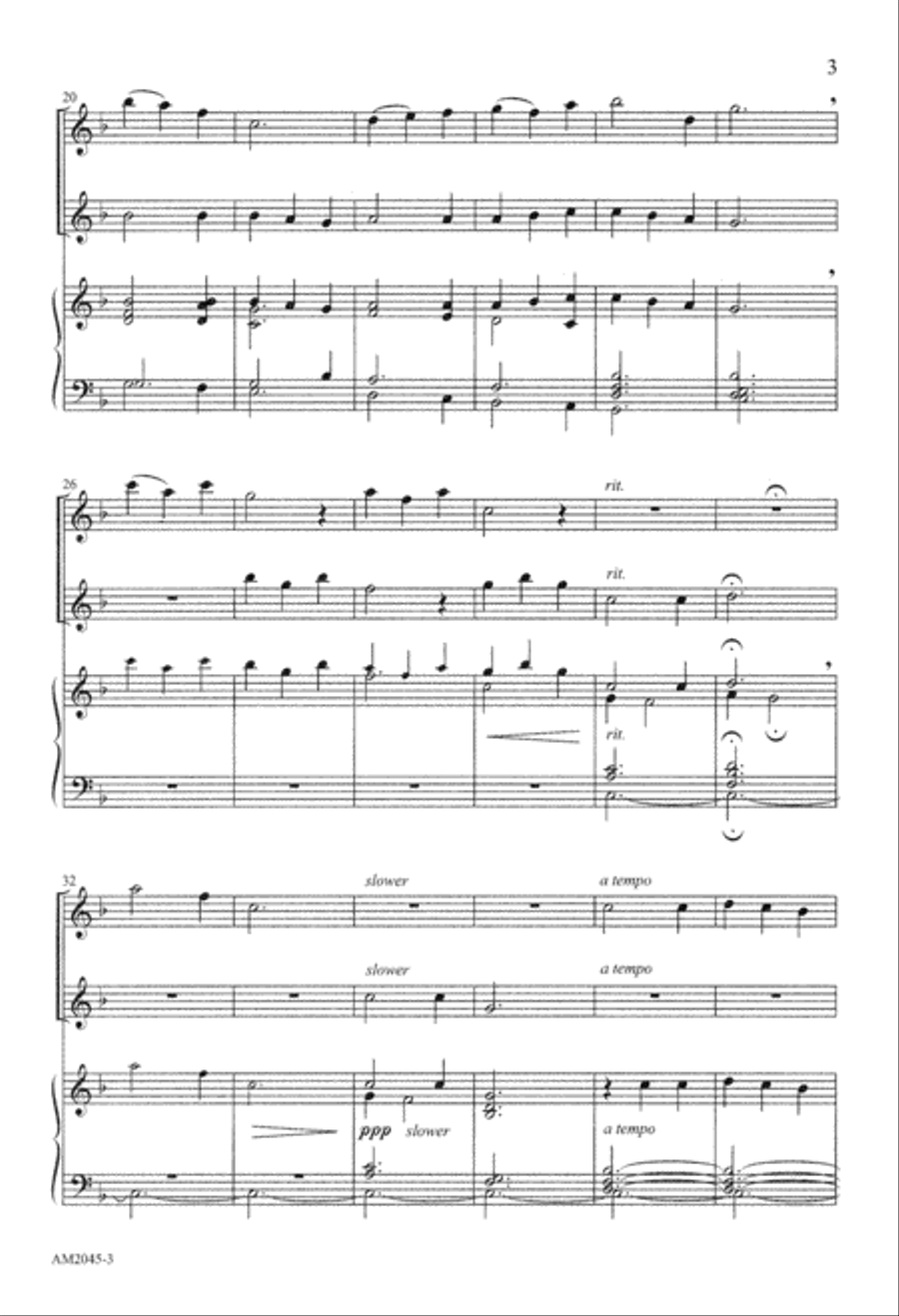Love Divine, All Loves Excelling (Digital Download) 4-Part scores gallery preview page 3