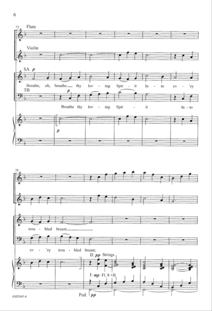 Love Divine, All Loves Excelling (Digital Download) 4-Part scores gallery preview page 6