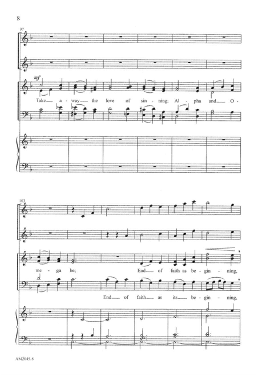 Love Divine, All Loves Excelling (Digital Download) 4-Part scores gallery preview page 8