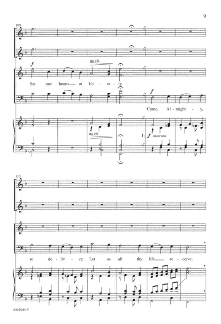 Love Divine, All Loves Excelling (Digital Download) 4-Part scores gallery preview page 9