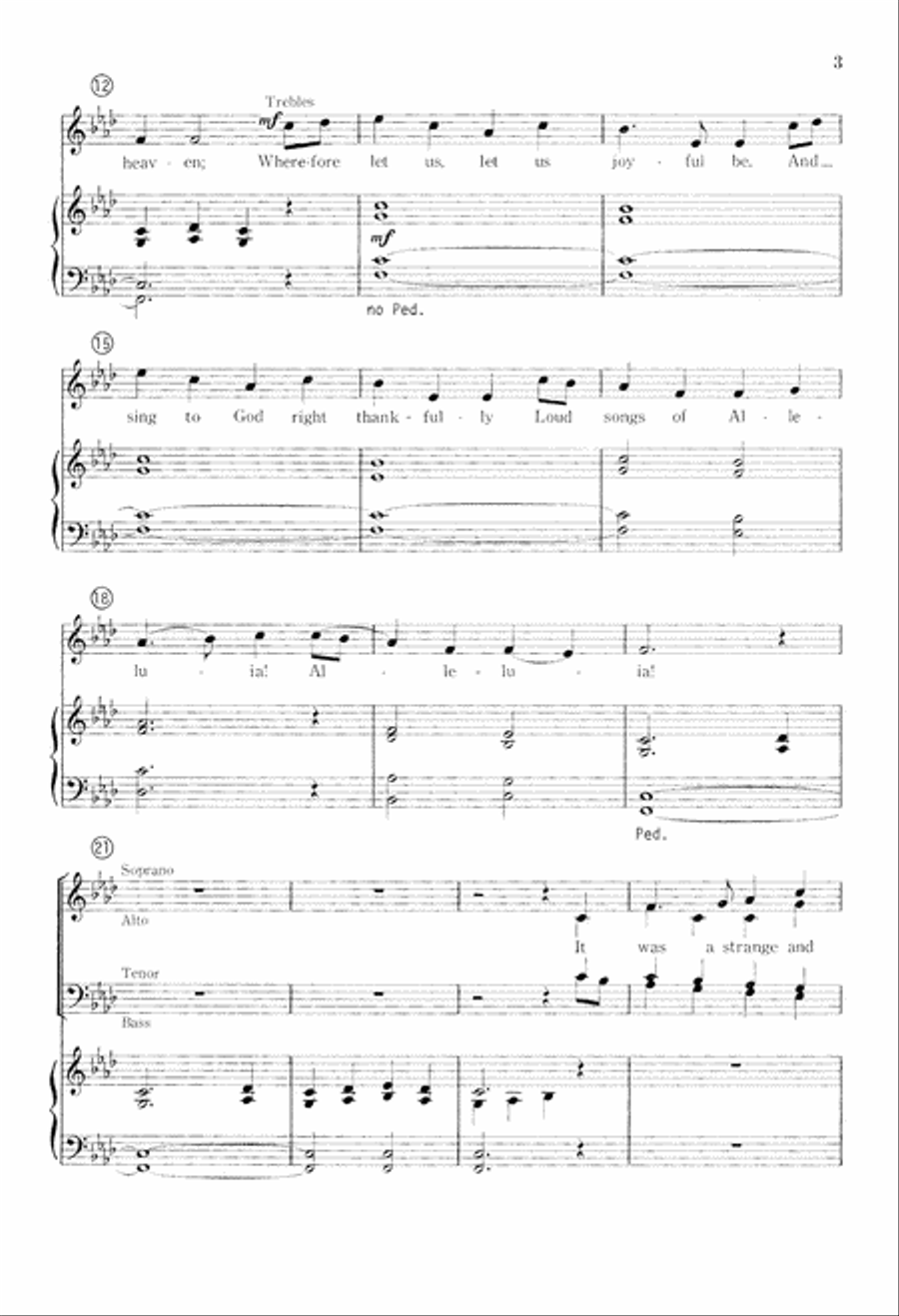 Easter Carol (Digital Download) 4-Part scores gallery preview page 3
