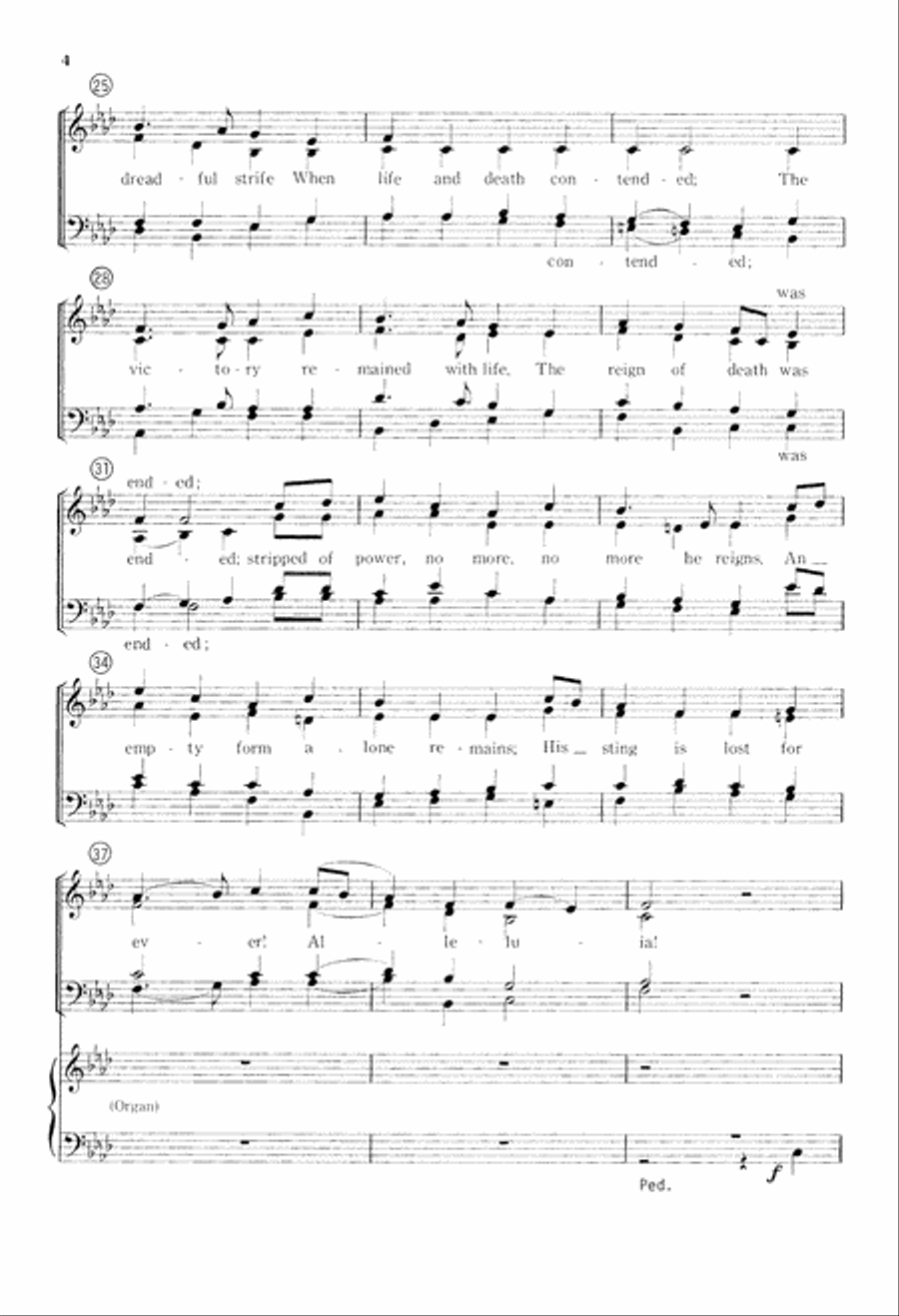 Easter Carol (Digital Download) 4-Part scores gallery preview page 4